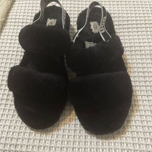 UGG Black Cozy Slippers for Indoor Comfort